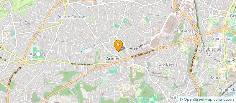 localisation de l'entreprise LES OUBLIES à ANGLET
