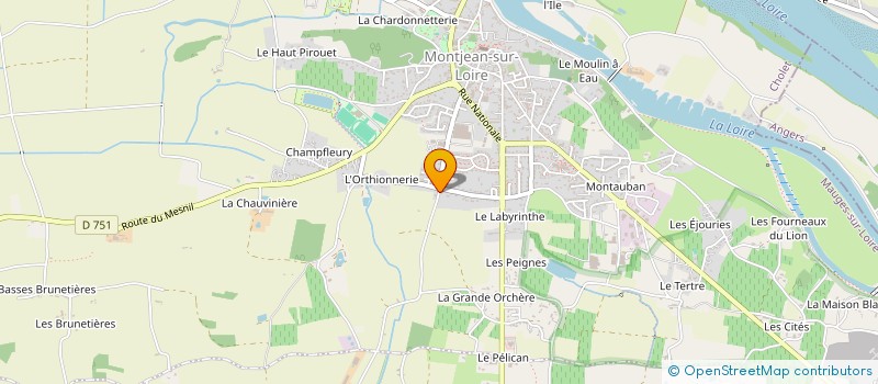 localisation de l'entreprise LES OUCHES DE LA LOIRE  MAUGES-SUR-LOIRE