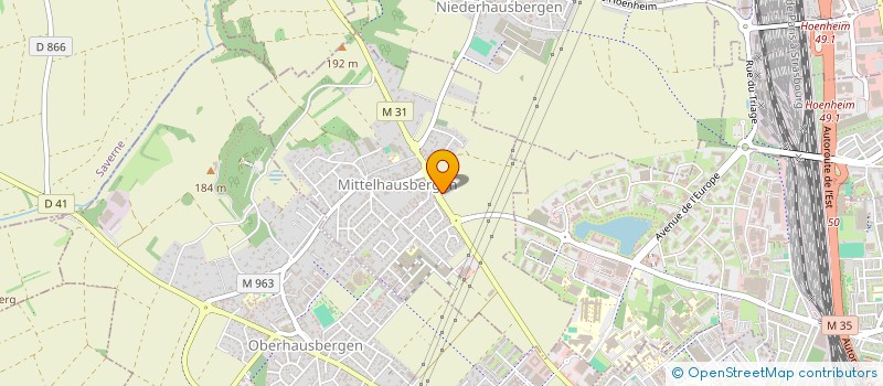 localisation de l'entreprise LES OUCHS  ILLKIRCH-GRAFFENSTADEN