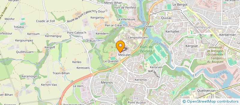 localisation de l'entreprise LES OUESSANTINES  BREST