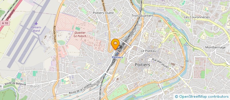 localisation de l'entreprise LES OURS D'ALFADIR  POITIERS