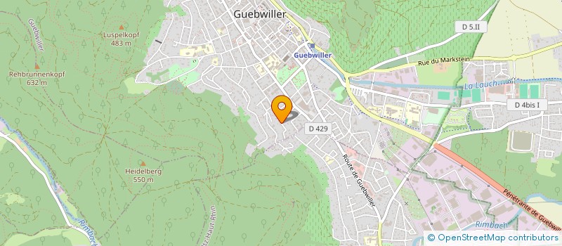 localisation de l'entreprise LES OURS DES BRUYERES  GUEBWILLER