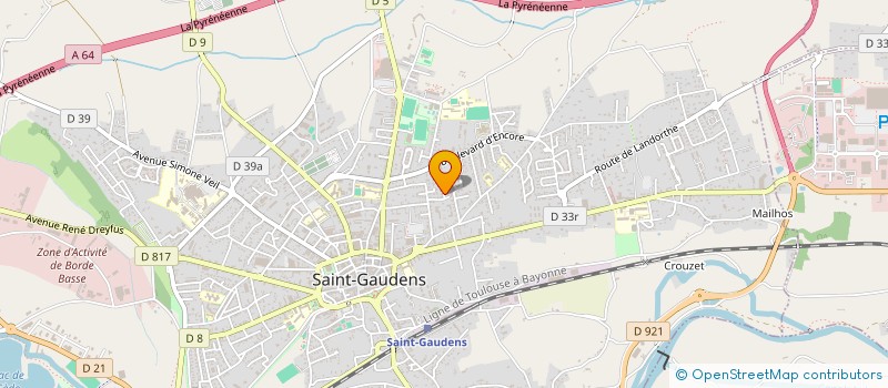 localisation de l'entreprise LES OURS DU COMMINGES à SAINT-GAUDENS