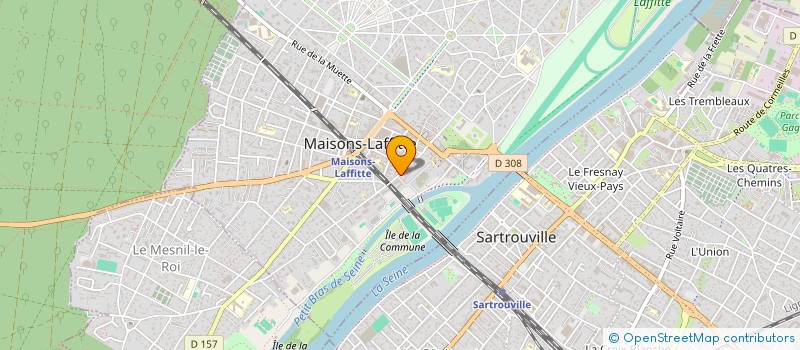 localisation de l'entreprise LES OURS PRODUCTIONS à MAISONS-LAFFITTE