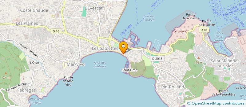 localisation de l'entreprise LES OURSINADES à LA SEYNE-SUR-MER