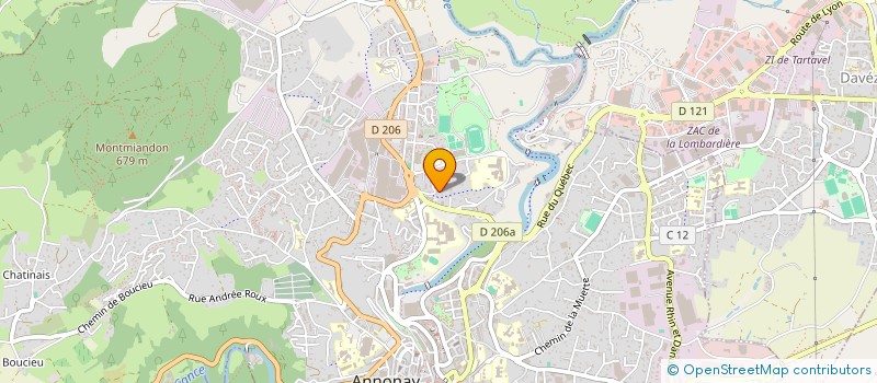 localisation de l'entreprise LES OURSINIERES à ANNONAY