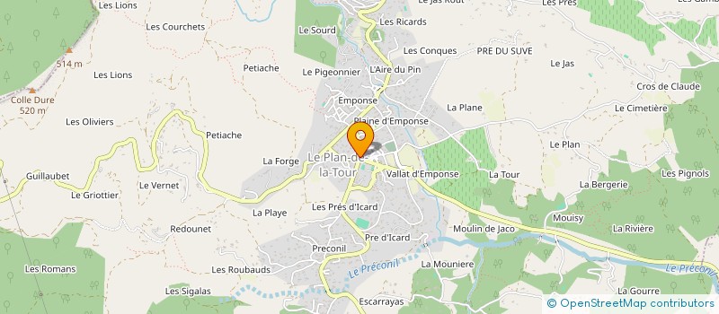 localisation de l'entreprise LES OURSINS à SAINTE-MAXIME