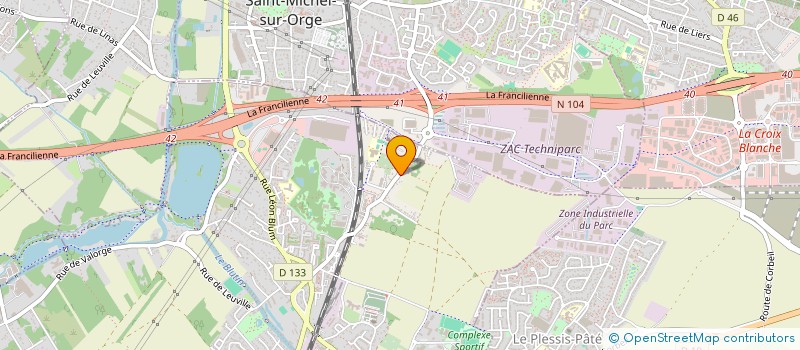 localisation de l'entreprise LES OURSINS  SAINT-MICHEL-SUR-ORGE