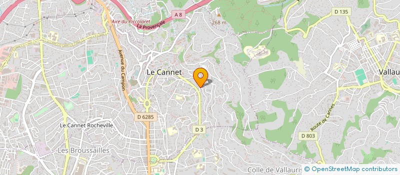 localisation de l'entreprise LES OURSONS à LE CANNET
