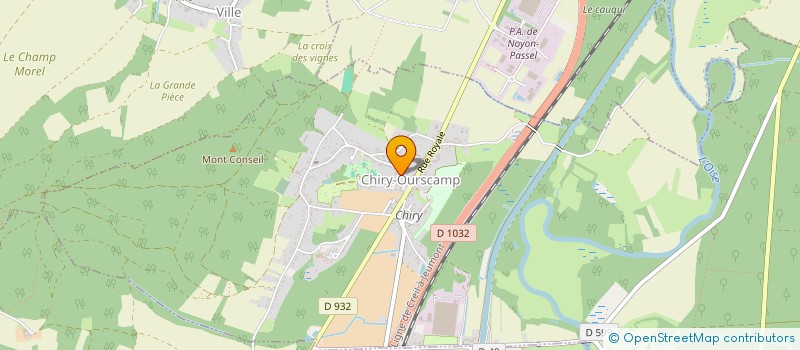 localisation de l'entreprise LES OURSONS D'OURSCAMP  CHIRY-OURSCAMP