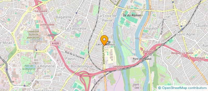 localisation de l'entreprise LES OUSTALS  TOULOUSE