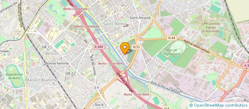 localisation de l'entreprise LES OUTILLEURS CHAMPENOIS à REIMS
