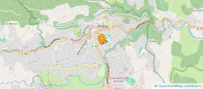 localisation de l'entreprise LES OUVEZIENS  PRIVAS