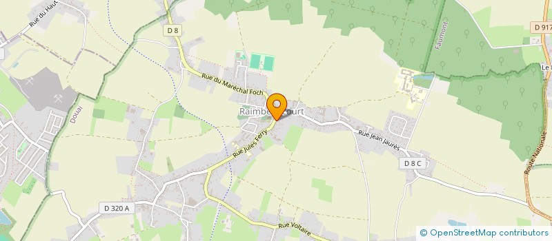 localisation de l'entreprise LES OUVREES DE VALERY ET HELENE  RAIMBEAUCOURT