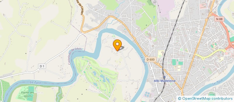 localisation de l'entreprise LES OUVRIERS DE LA DERNIERE HEURE à ALBI