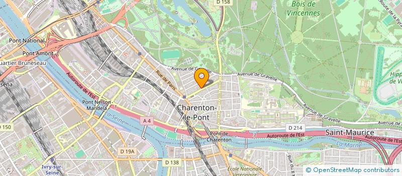 localisation de l'entreprise LES OUVRIERS DE LA RENOVATION  CHARENTON-LE-PONT