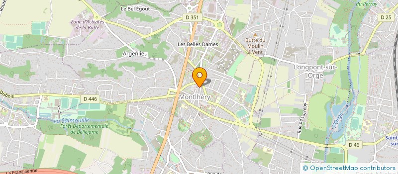 localisation de l'entreprise LES OUVRIERS DU BATIMENT à MONTLHERY