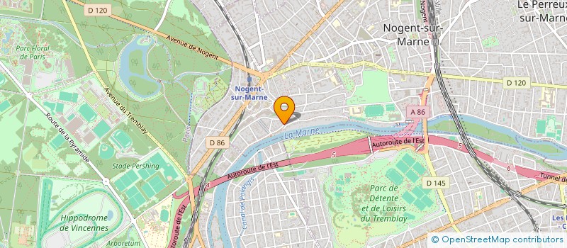 localisation de l'entreprise LES OUVRIERS DU THEATRE à NOGENT-SUR-MARNE