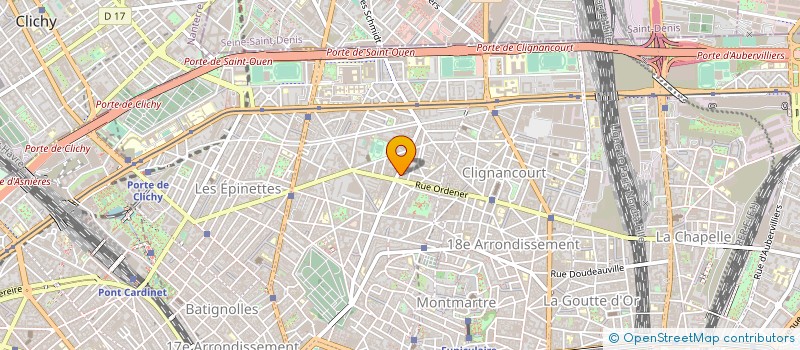 localisation de l'entreprise LES OUVRIERS FRANCILIENS  PARIS