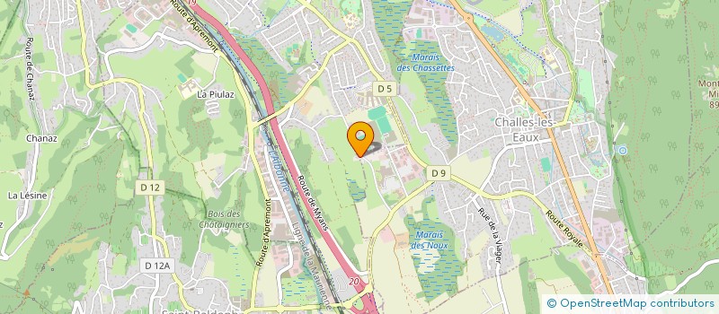 localisation de l'entreprise LES OVALIES DE LA RAVOIRE  LA RAVOIRE