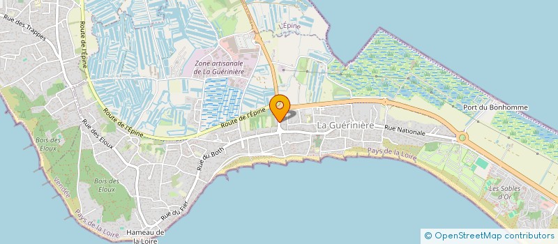 localisation de l'entreprise LES OYATS  LA GUERINIERE