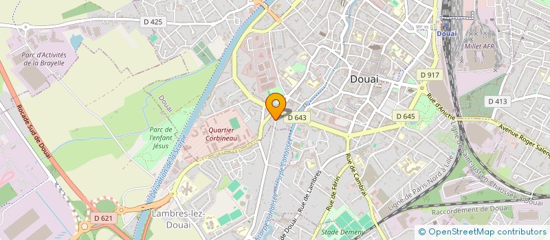 localisation de l'entreprise LES OYATS à DOUAI