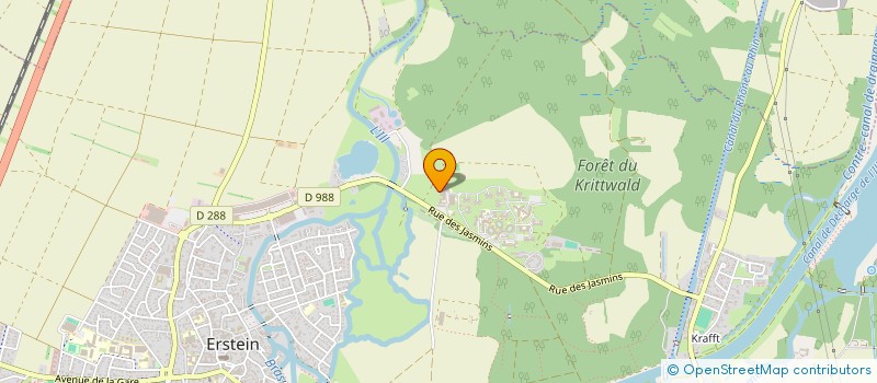 localisation de l'entreprise LES P'CIGOGNEAUX  ERSTEIN