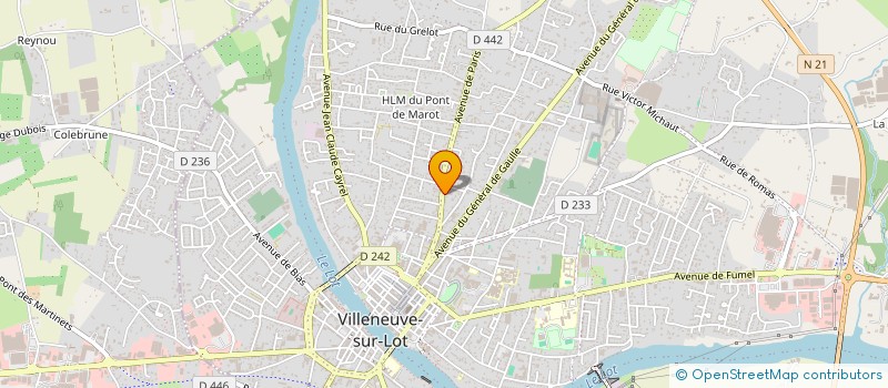 localisation de l'entreprise LES P'TIS ARTISTES  VILLENEUVE-SUR-LOT