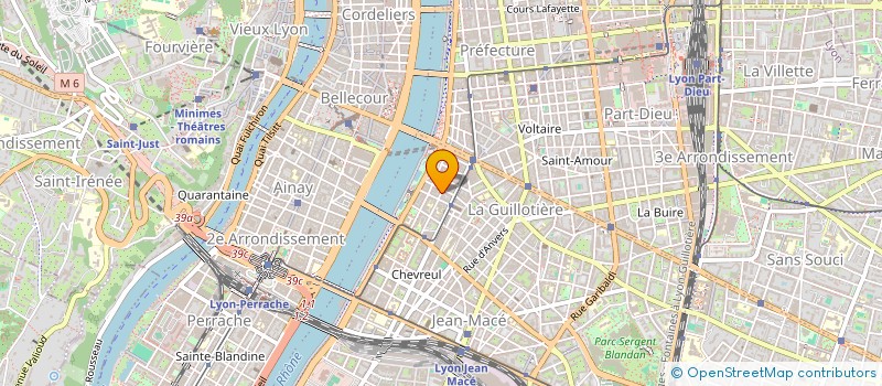 localisation de l'entreprise LES P'TIS GRIS  LYON