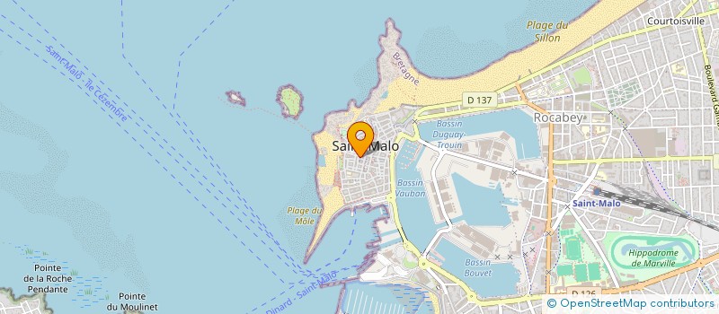 localisation de l'entreprise LES P'TITES BARQUES à SAINT-MALO