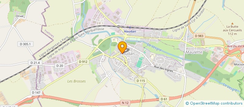 localisation de l'entreprise LES P'TITES BOUTEILLES à HOUDAN