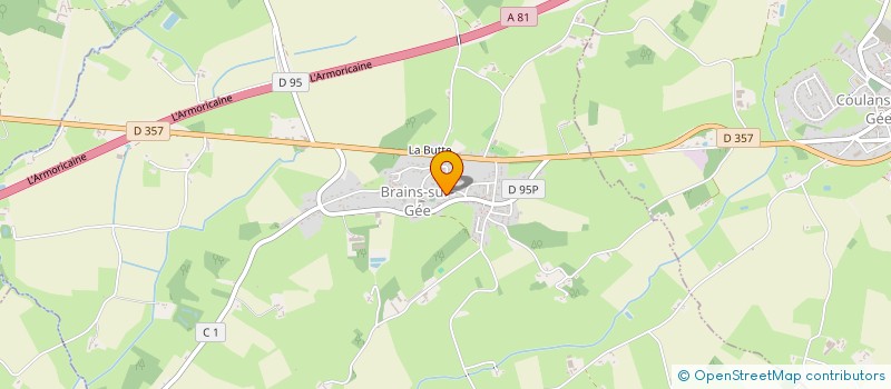 localisation de l'entreprise LES P'TITES BRAINSDILLES  BRAINS-SUR-GEE