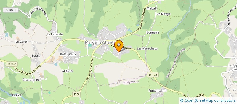 localisation de l'entreprise LES P TITES BRICOLEUSES  MARGERIE-CHANTAGRET