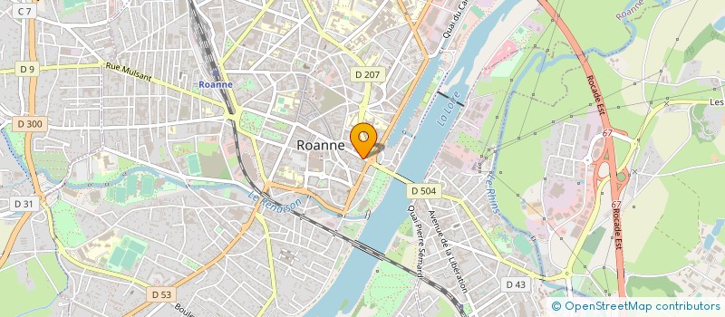 localisation de l'entreprise LES P'TITES CANAILLES à ROANNE