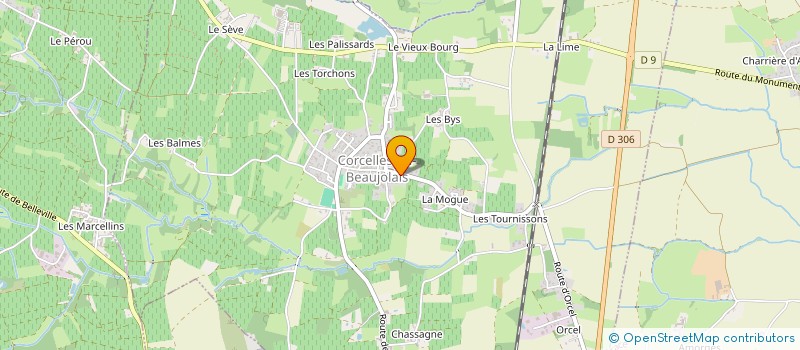 localisation de l'entreprise LES P'TITES CANAILLES à CORCELLES-EN-BEAUJOLAIS