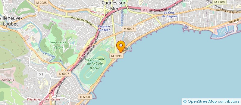 localisation de l'entreprise LES P'TITES CANAILLES à CAGNES-SUR-MER