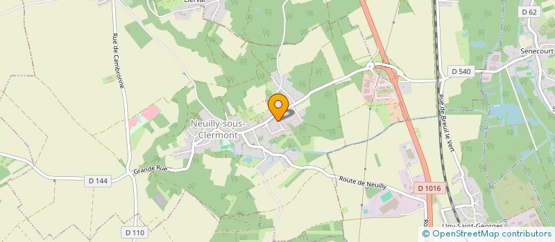 localisation de l'entreprise LES P'TITES CANAILLES  NEUILLY-SOUS-CLERMONT