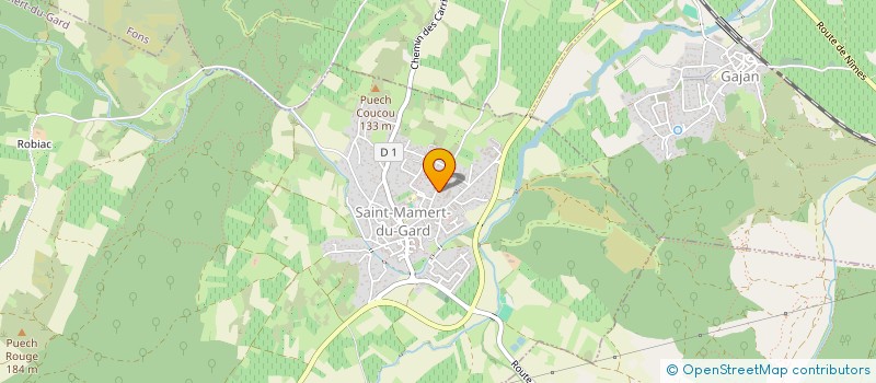 localisation de l'entreprise LES P'TITES CANAILLES  SAINT-MAMERT-DU-GARD