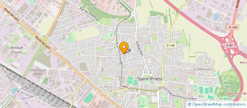 localisation de l'entreprise LES P'TITES CANAILLES DE LILY  SAINT-PRIEST