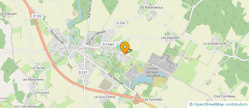 localisation de l'entreprise LES P TITES COCCINELLES DE COEUR DE SAINTONGE à SAINT-PORCHAIRE