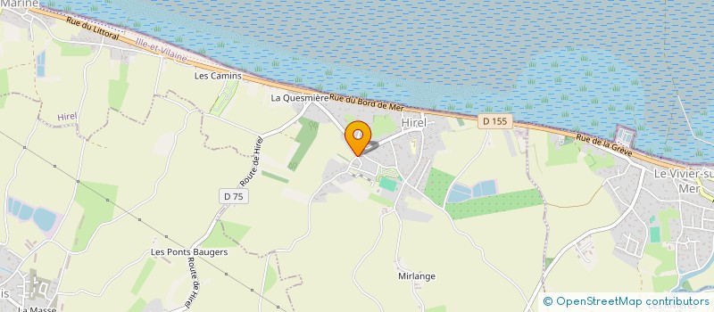 localisation de l'entreprise LES P'TITES COURSES D'HIREL  HIREL