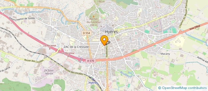 localisation de l'entreprise LES P'TITES ETERNITES à HYERES