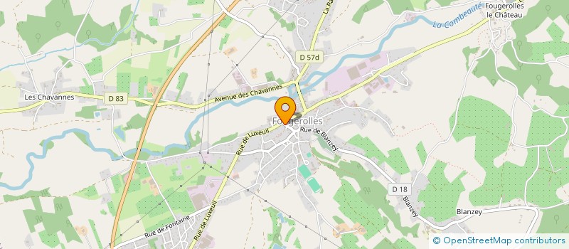 localisation de l'entreprise LES P'TITES FRIM-HOUSE à FOUGEROLLES-SAINT-VALBERT