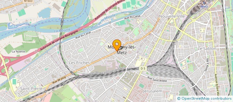 localisation de l'entreprise LES P'TITES FRIMOUSSES à MONTIGNY-LES-METZ