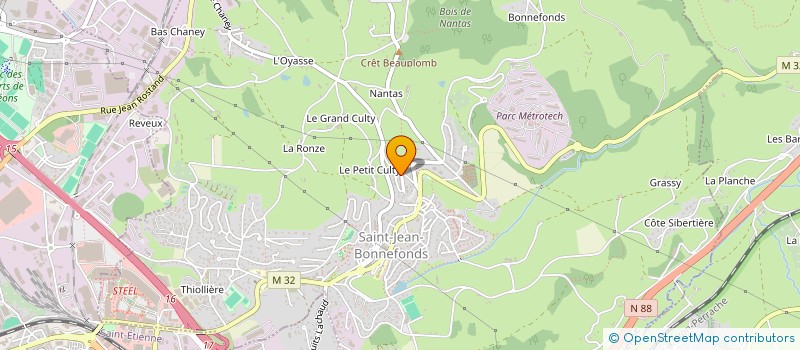 localisation de l'entreprise LES P'TITES FRIMOUSSES à SAINT-JEAN-BONNEFONDS