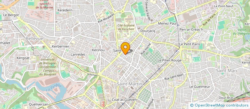 localisation de l'entreprise LES P'TITES GRAINES  EPICERIE AMBULANTE  LE RELECQ-KERHUON