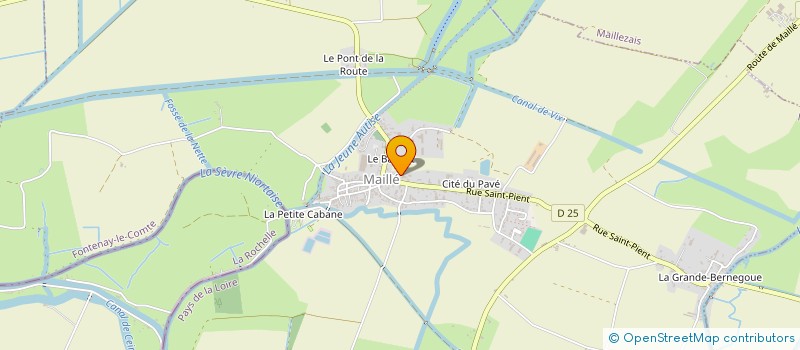 localisation de l'entreprise LES P'TITES GRENOUILLES  MAILLE