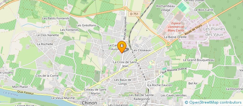 localisation de l'entreprise LES P'TITES GRIBOUILLES à CHINON