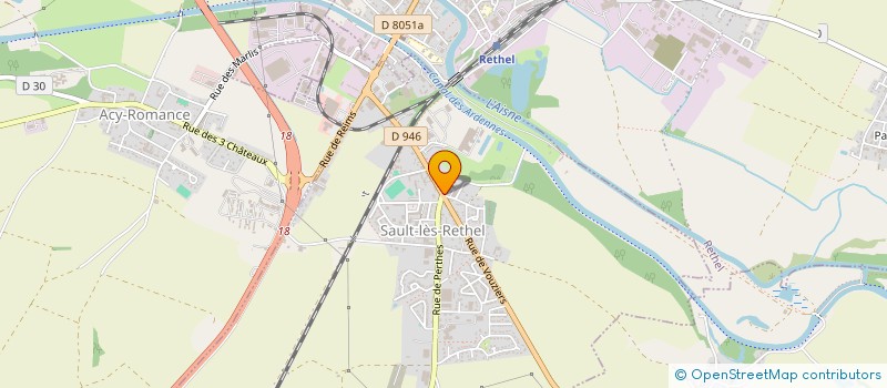 localisation de l'entreprise LES P'TITES MAINS DE SAULT  SAULT-LES-RETHEL