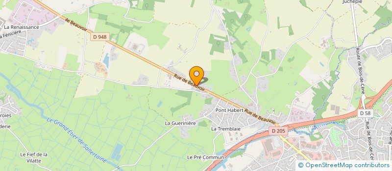 localisation de l'entreprise LES P'TITES MAISONS DANS LA PRAIRIE à SALLERTAINE